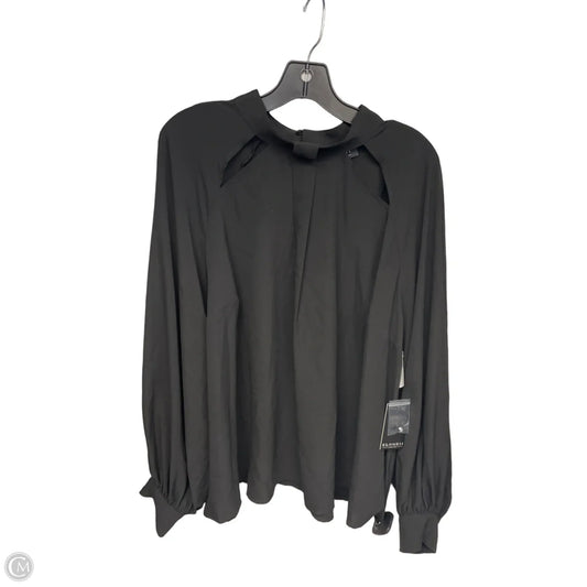 Blouse Long Sleeve By Elodie In Black, Size: 20