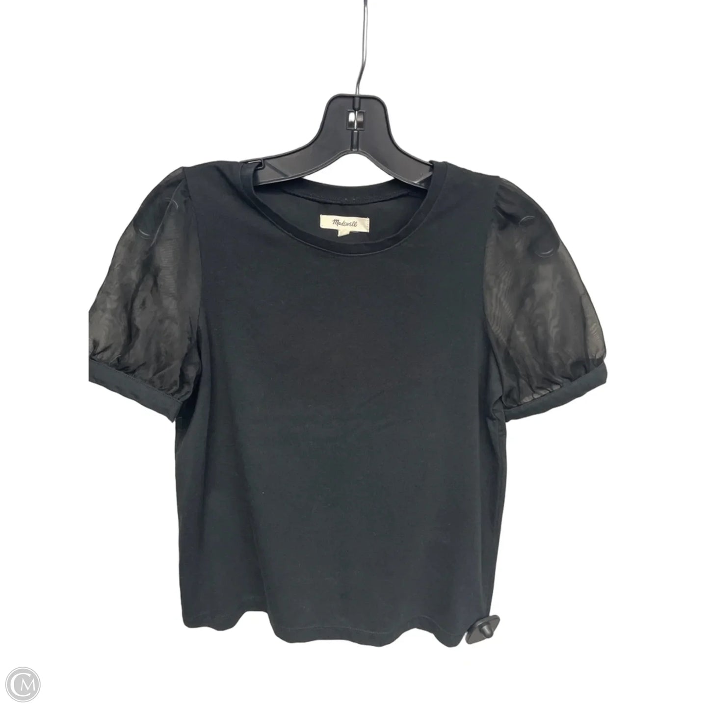 Top Short Sleeve By Madewell In Black, Size: Xxs