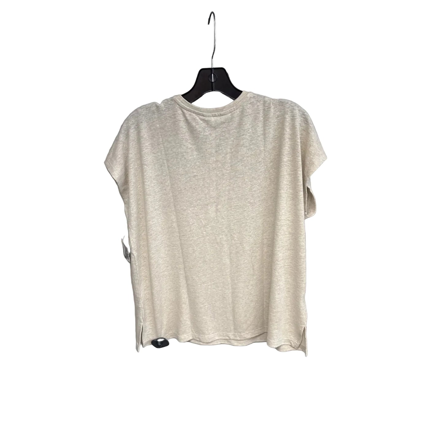 Top Short Sleeve By Banana Republic In Beige, Size: Xl