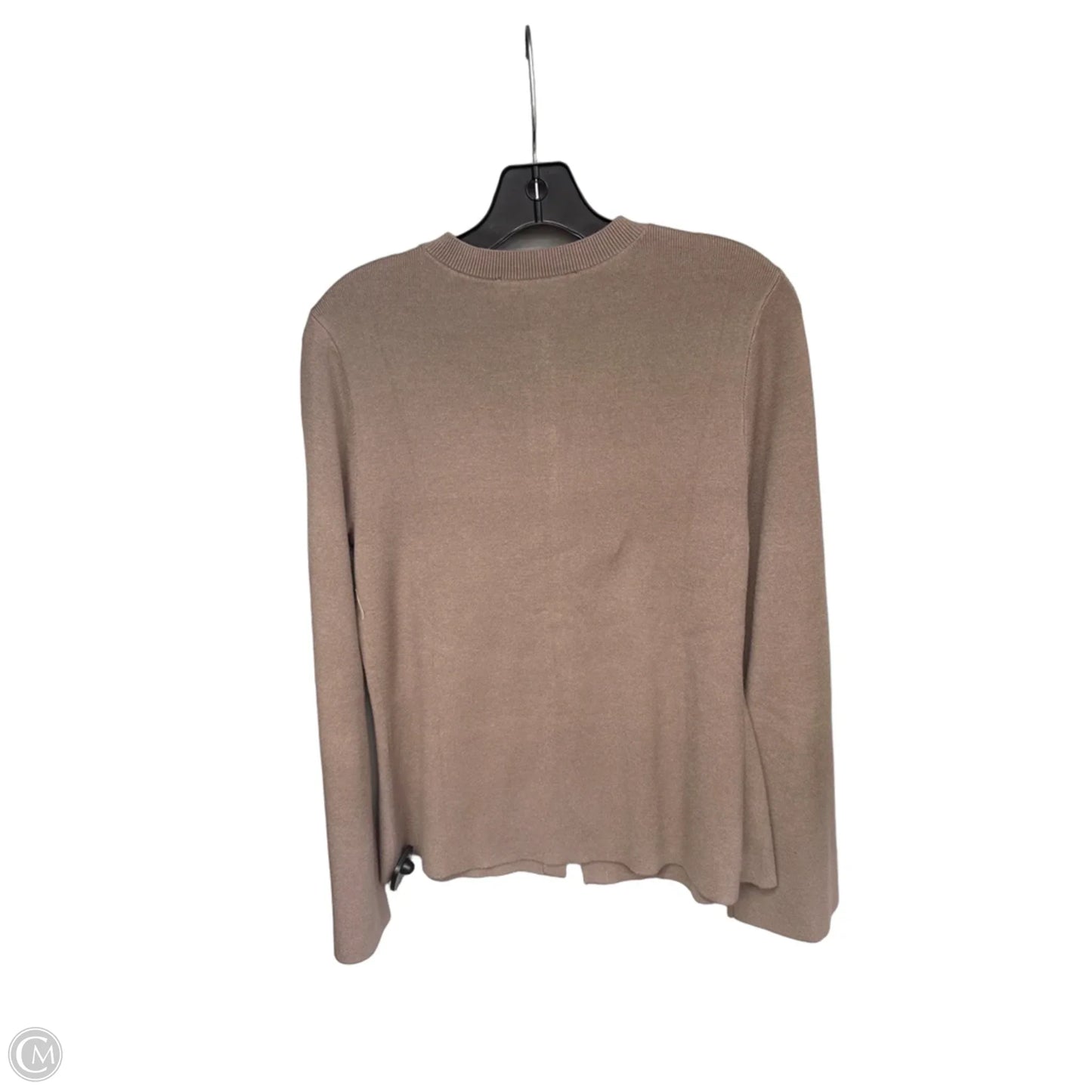 Sweater Cardigan By Loft In Brown, Size: L
