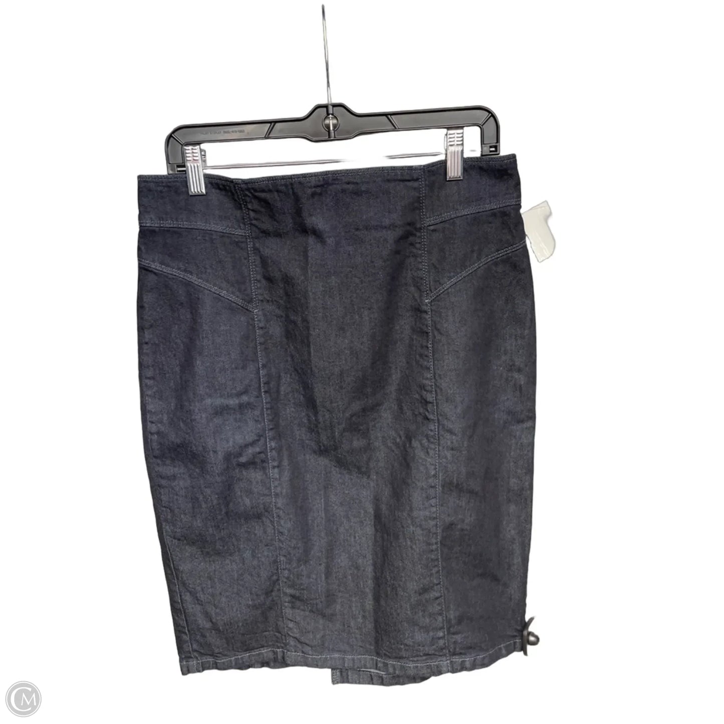 Skirt Midi By Ann Taylor In Blue Denim, Size: 12