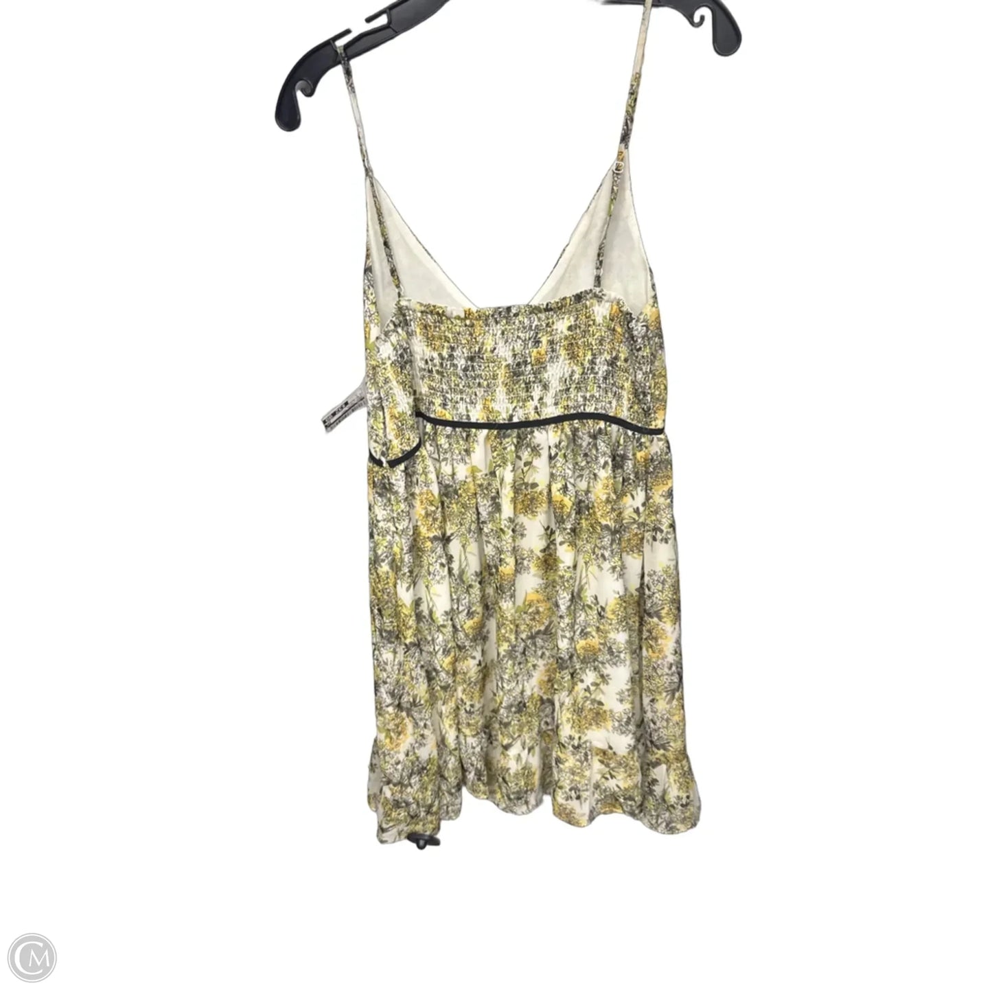 Dress Casual Midi By Cmb In Green & Yellow, Size: L