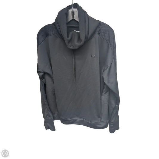 Athletic Sweatshirt Collar By Under Armour In Black, Size: L