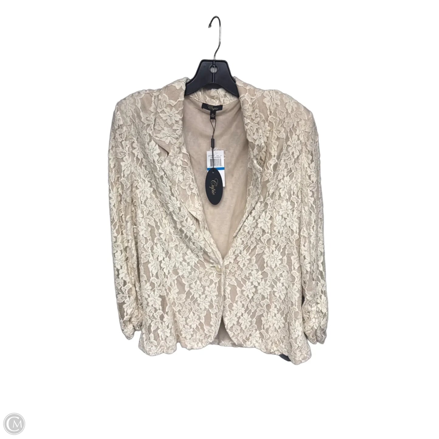 Blazer By Cupio In Cream, Size: Xl