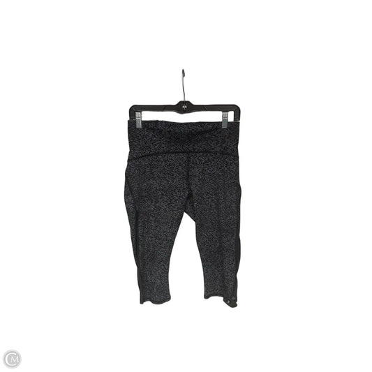 Athletic Capris By Lululemon In Black & White, Size: 10