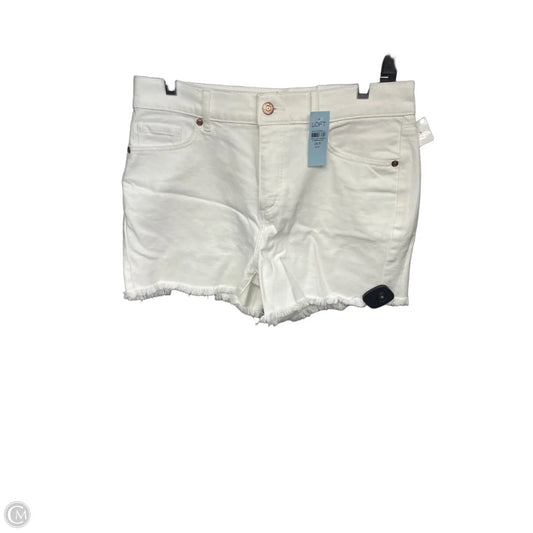 Shorts By Loft In White Denim, Size: 8p