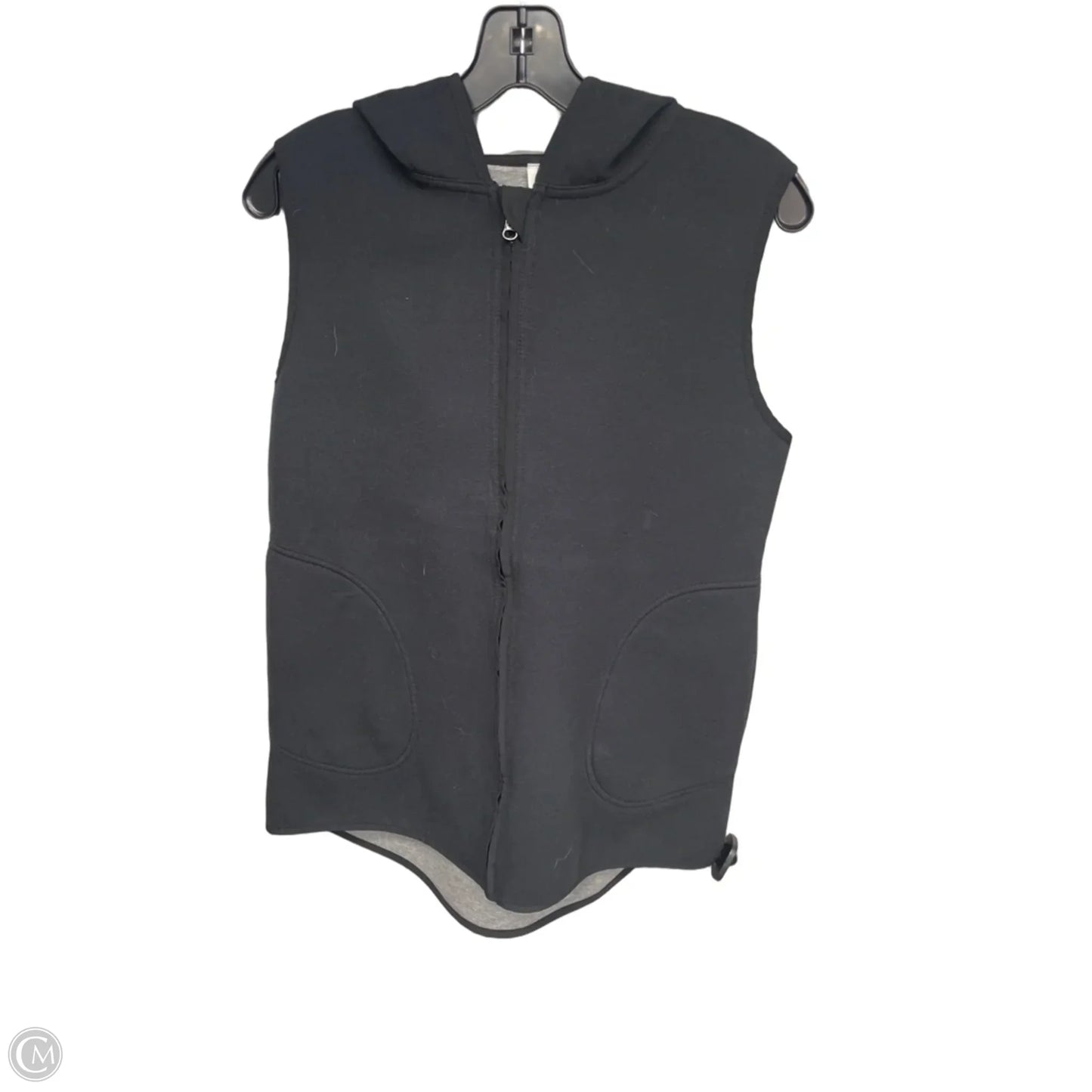 Athletic Jacket By Lululemon In Black & Grey, Size: 10