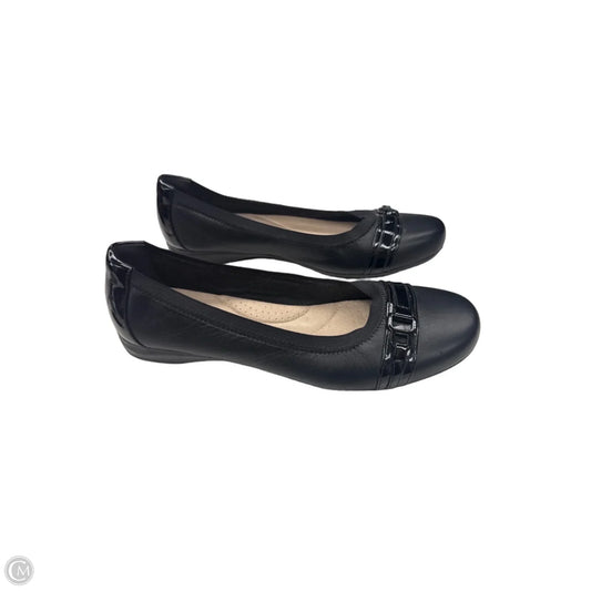 Shoes Flats By Clarks In Black, Size: 9.5