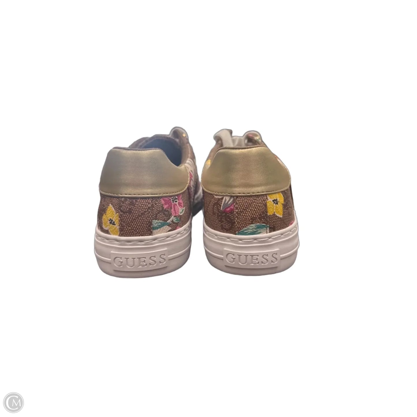 Shoes Sneakers By Guess In Brown & Pink, Size: 8