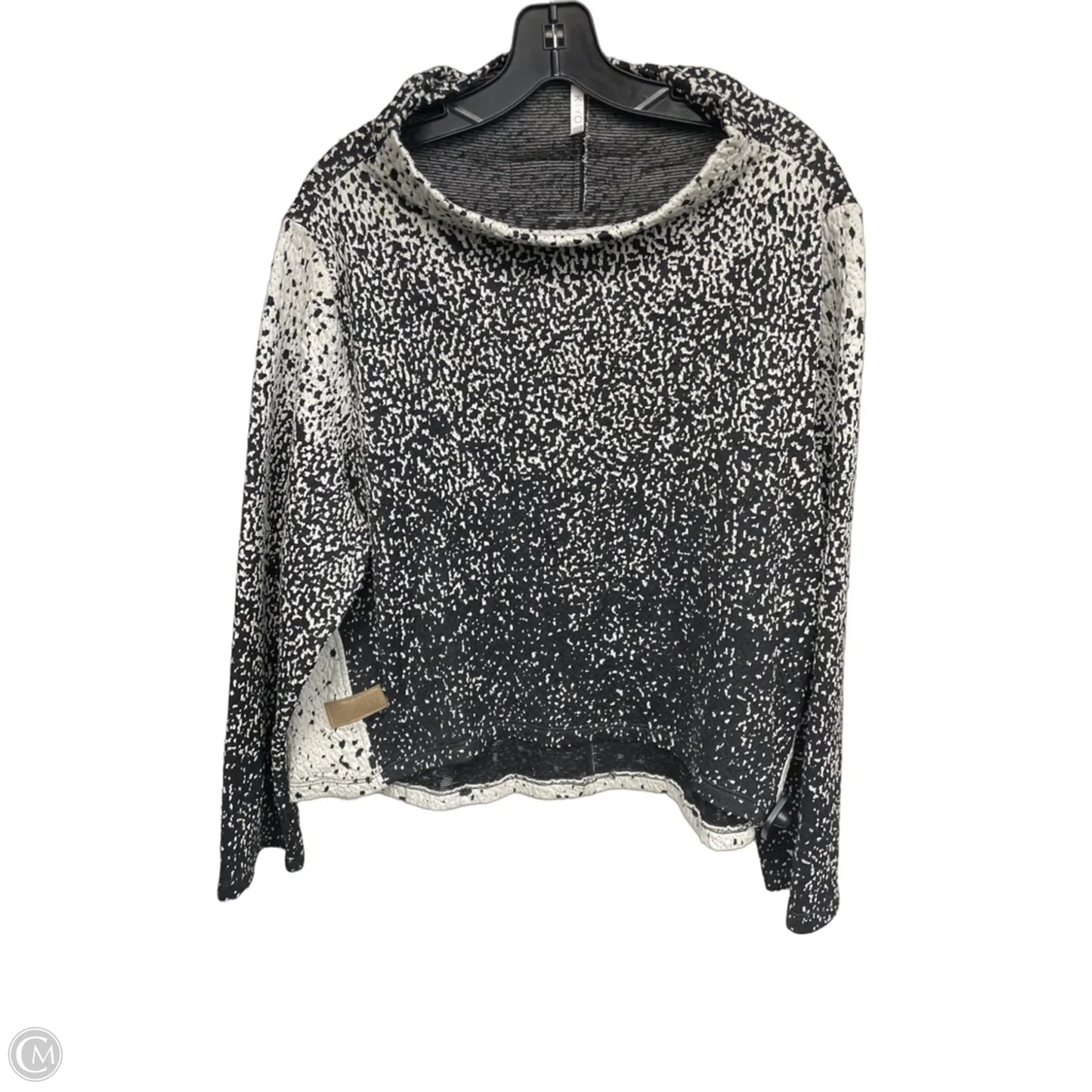 Sweater By Clothes Mentor In Black & Grey, Size: Xl