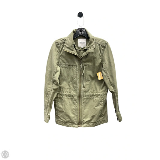 Jacket Moto By Madewell In Green, Size: S
