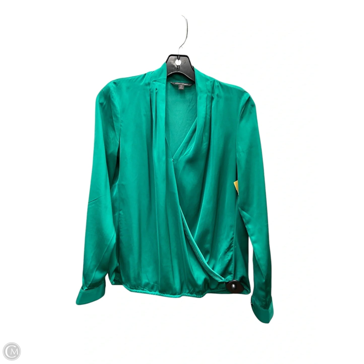 Top Long Sleeve By Banana Republic In Green, Size: Xs