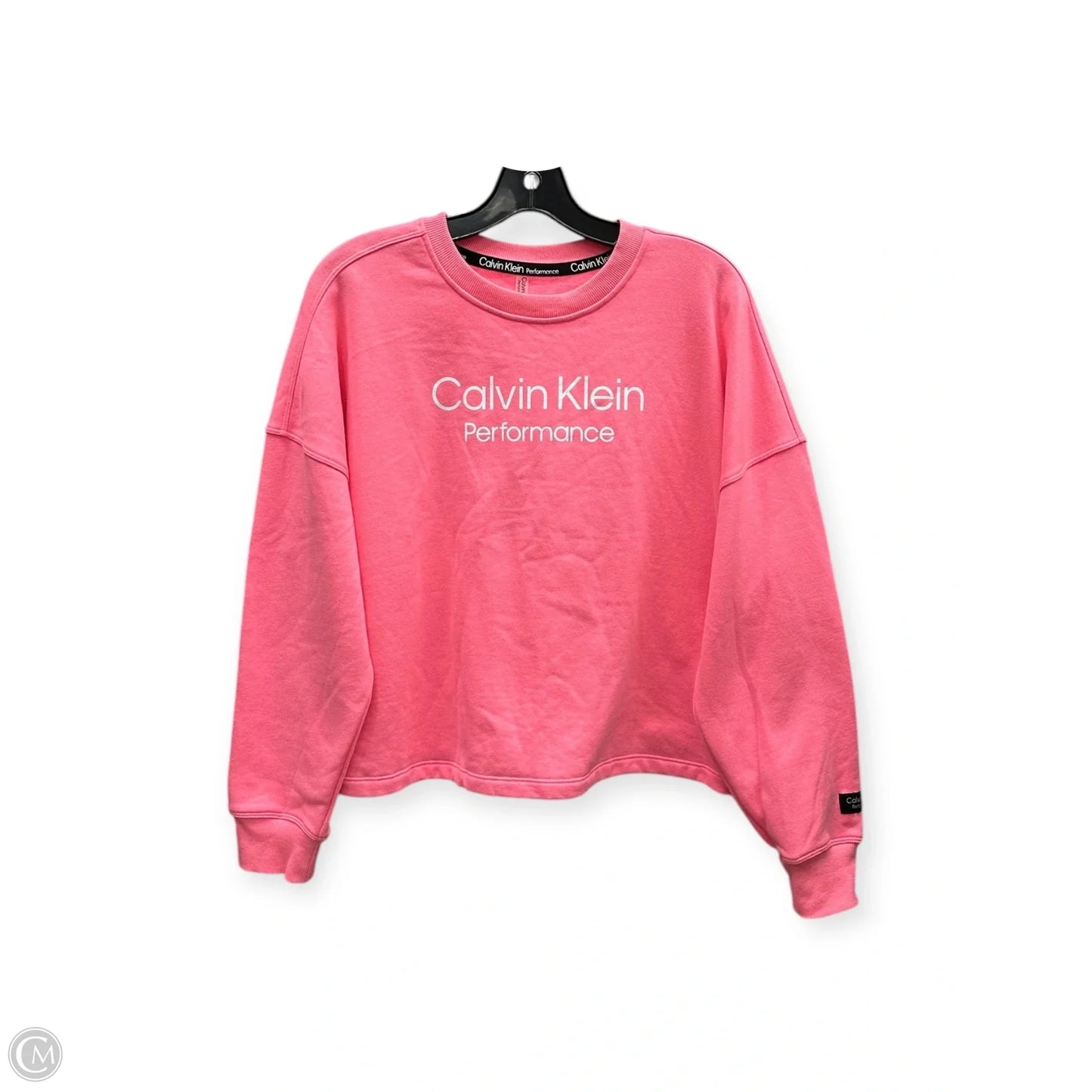 Sweatshirt Crewneck By Calvin Klein Performance In Pink, Size: M