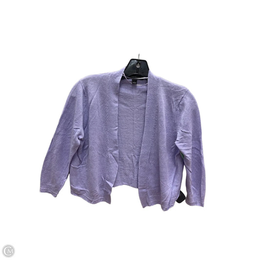 Cardigan By Ann Taylor In Purple, Size: S