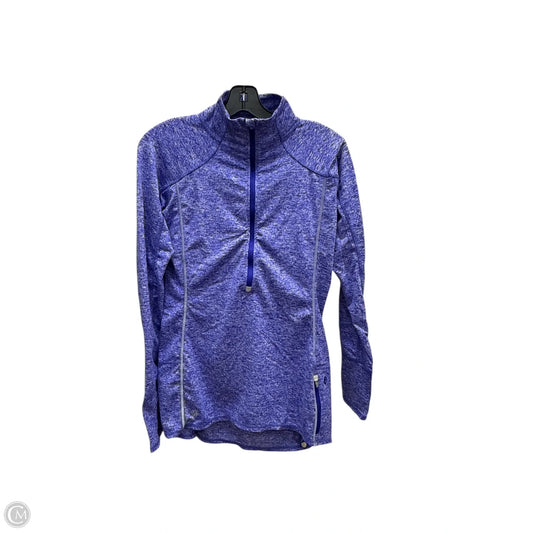 Athletic Top Long Sleeve Collar By Athleta In Purple, Size: S