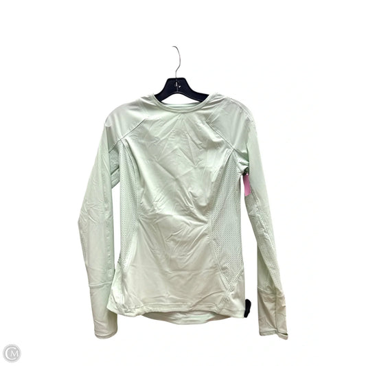 Athletic Top Long Sleeve Crewneck By Athleta In Green, Size: S