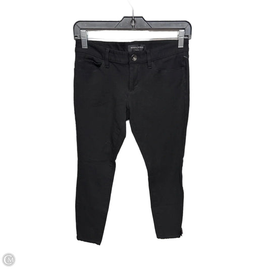 Jeans Skinny By Banana Republic In Black, Size: 0