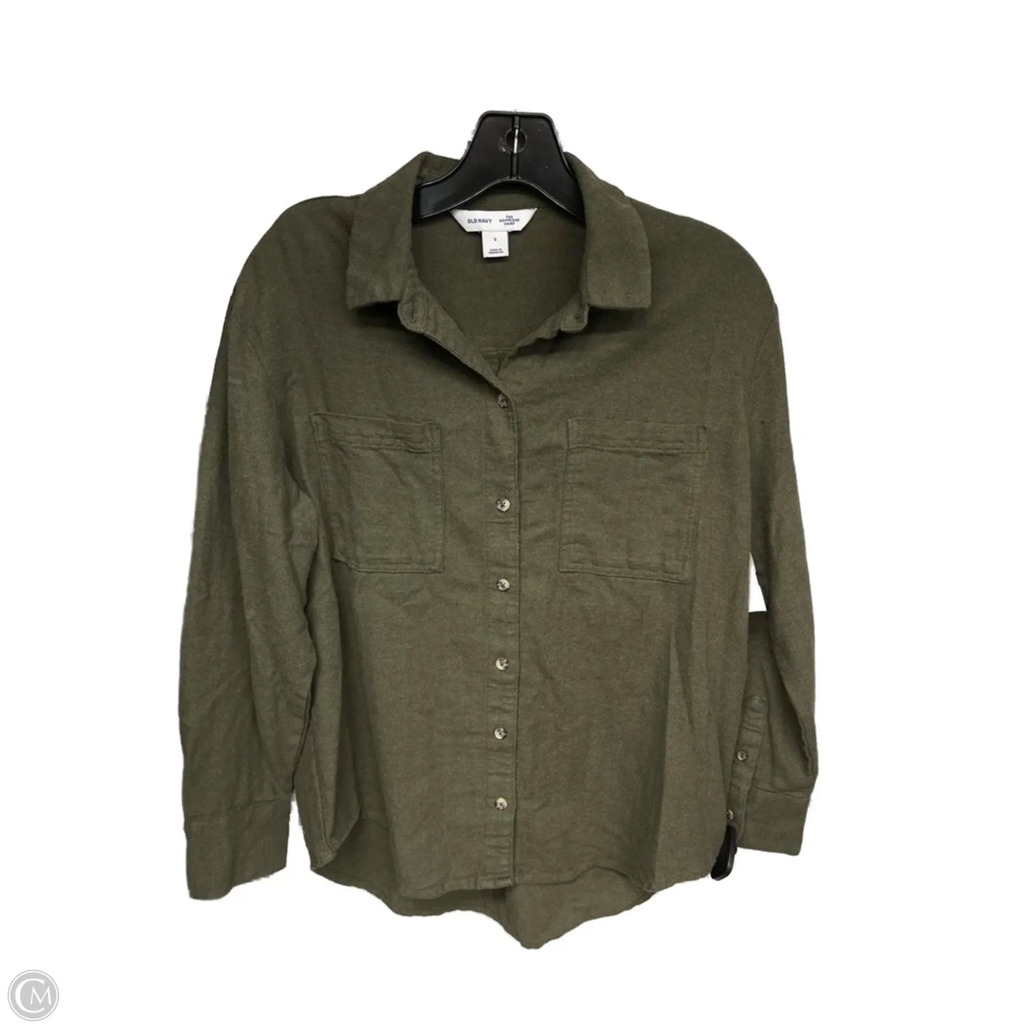 Top Long Sleeve By Old Navy In Green, Size: S
