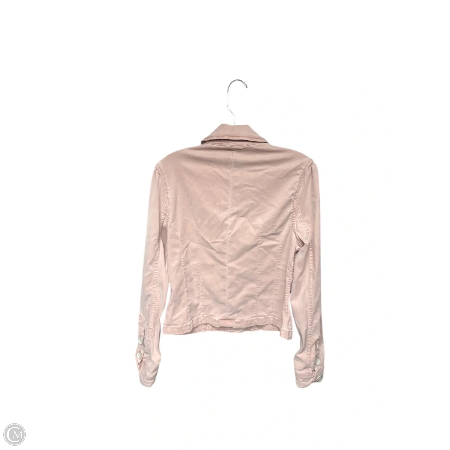 Jacket Denim By Paige In Pink Denim, Size: M