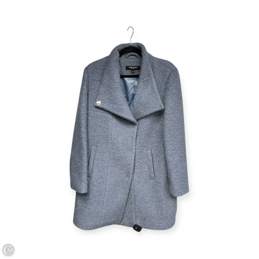 Coat Wool By Kenneth Cole In Blue, Size: M