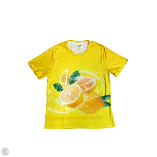Top Short Sleeve Basic By Clothes Mentor In Yellow, Size: Xl