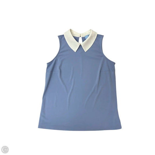 Top Sleeveless By Cece In Blue & White, Size: Xs