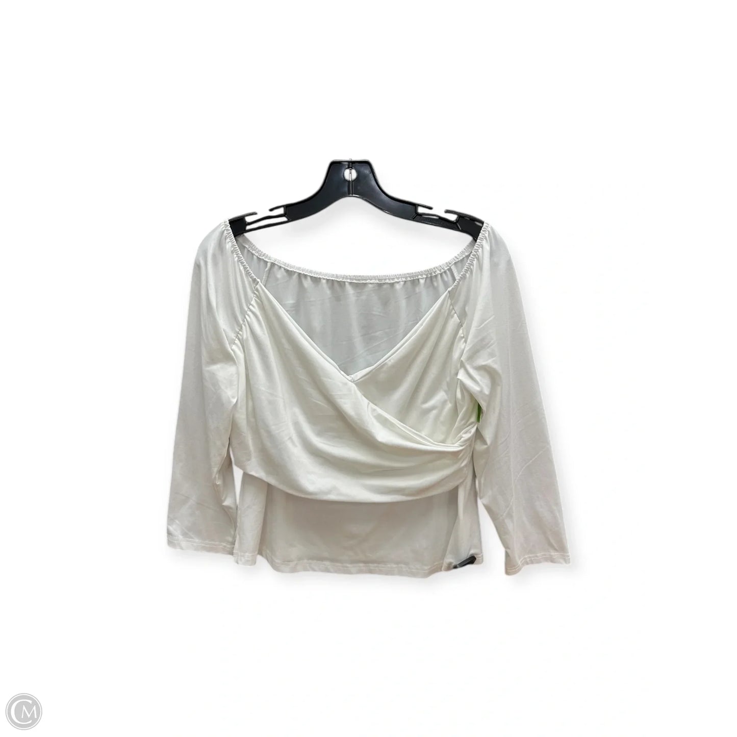 Top Long Sleeve By Shein In White, Size: Xl
