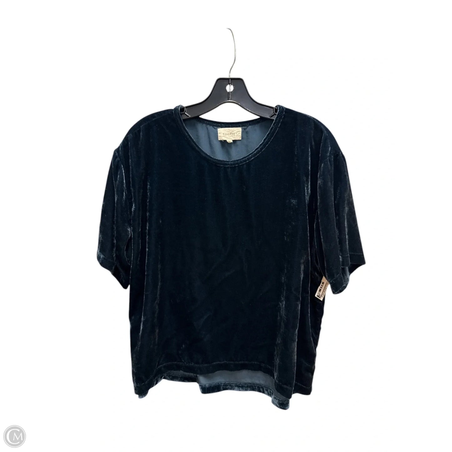 Top Short Sleeve By Melloday In Blue, Size: L