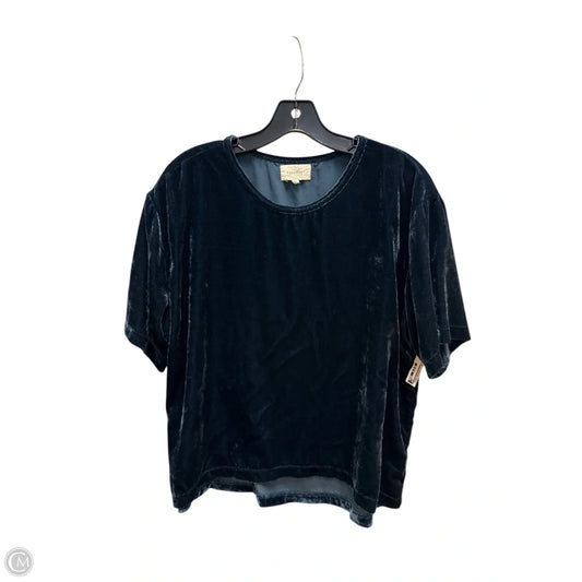 Top Short Sleeve By Melloday In Blue, Size: L