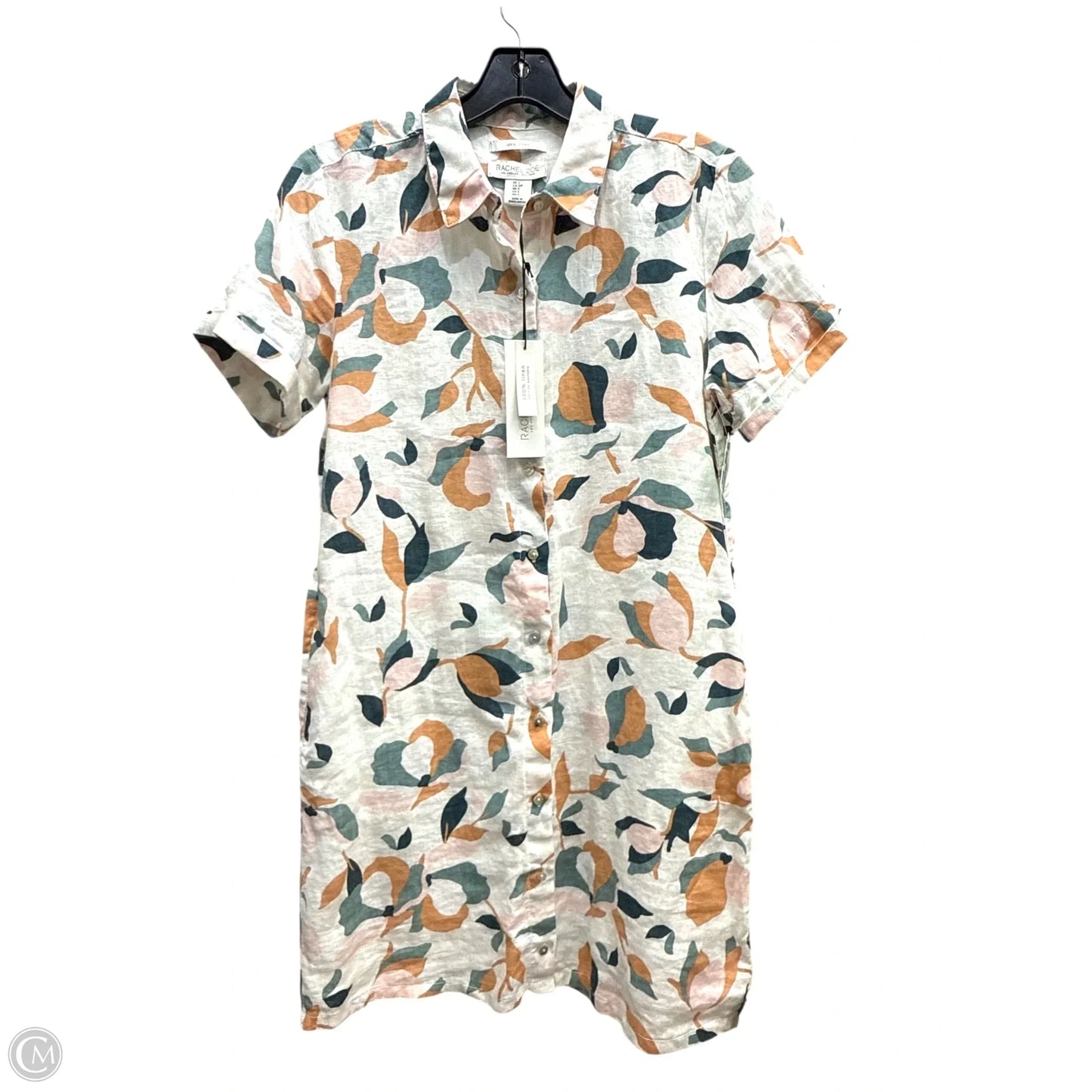 Dress Casual Short By Rachel Zoe In Cream & Green, Size: S