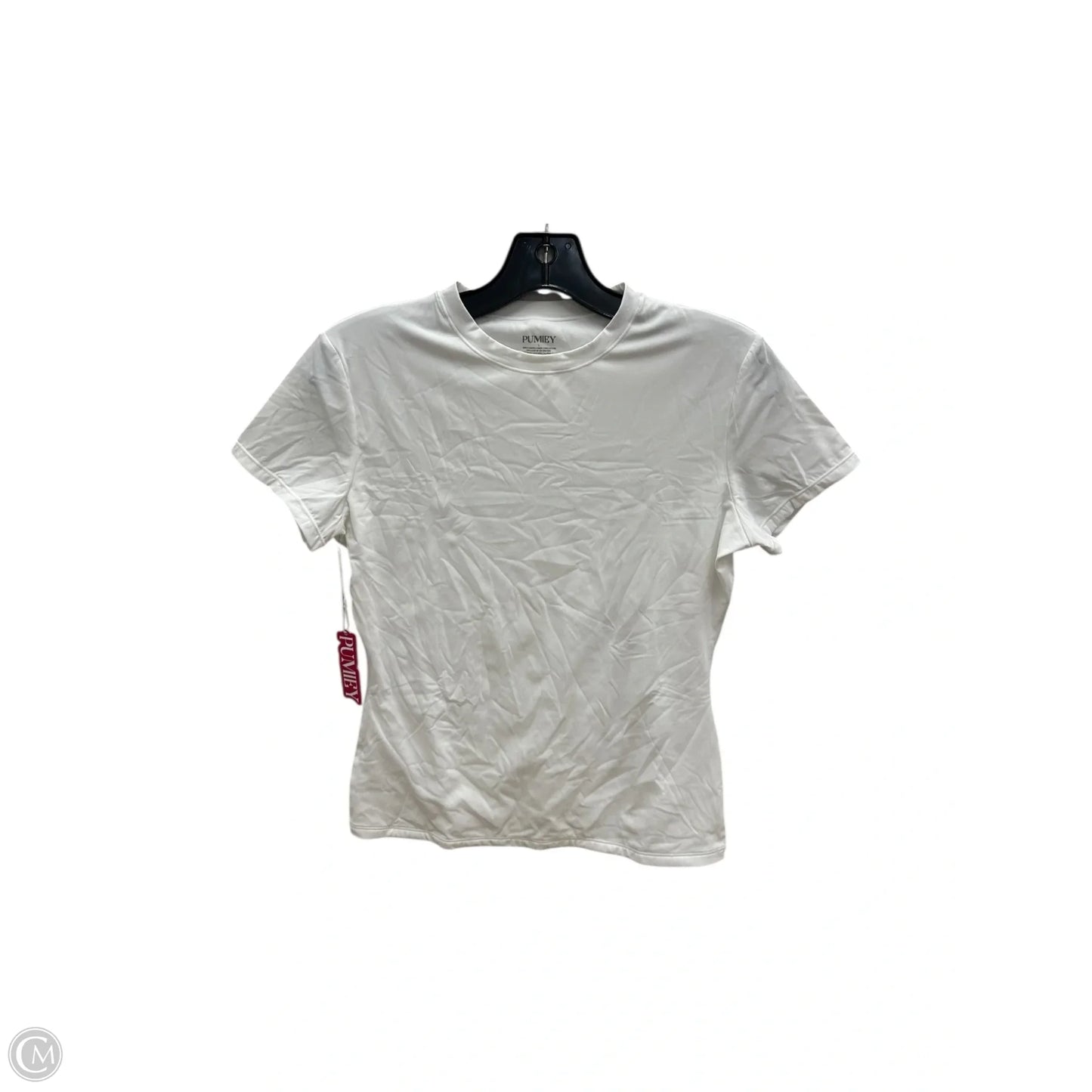 Top Short Sleeve By Clothes Mentor In White, Size: L