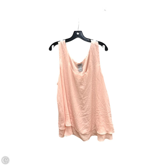 Top Sleeveless By Monroe And Main In Pink, Size: 2x