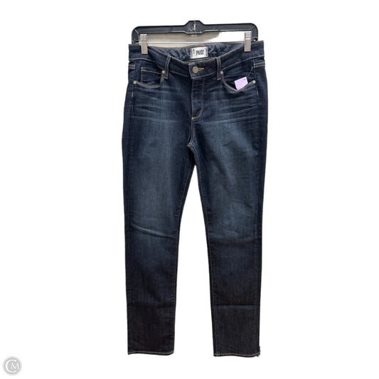 Jeans Straight By Paige In Blue Denim, Size: 12