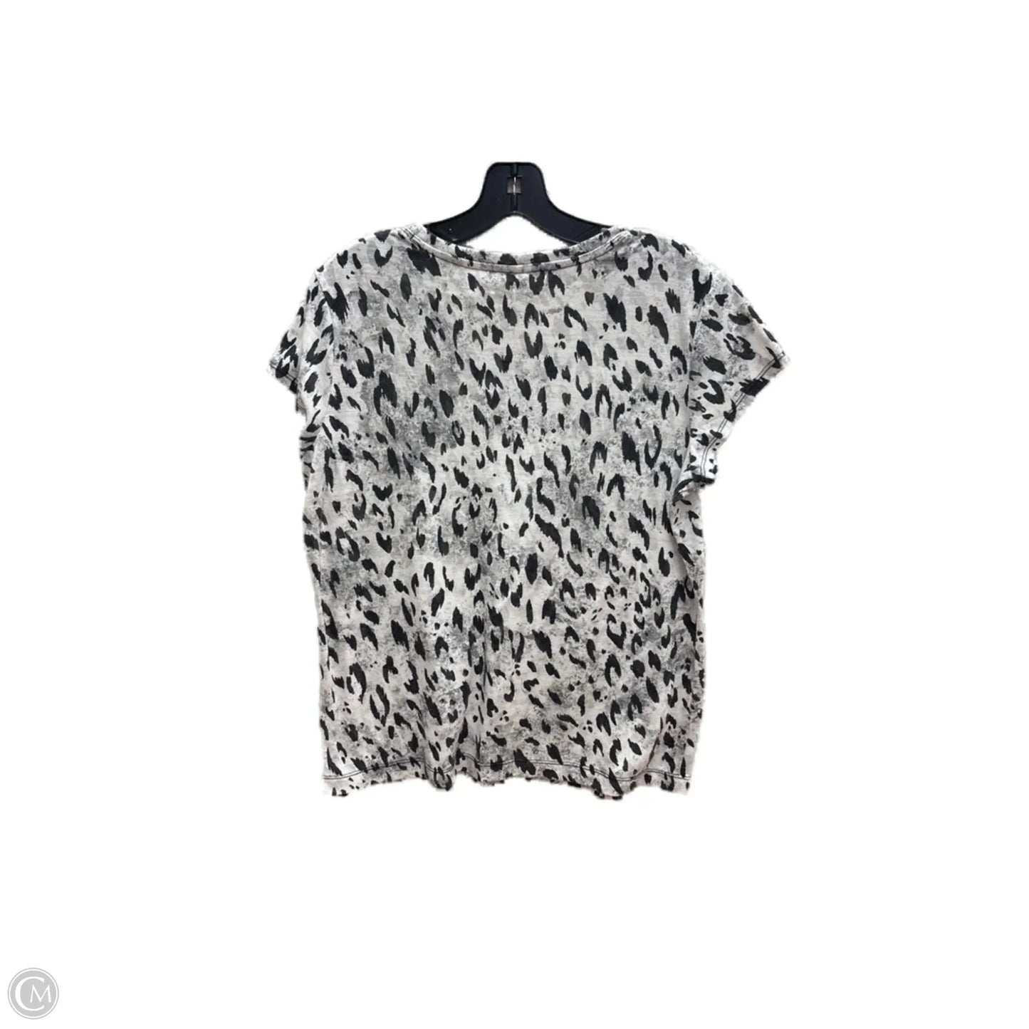 Top Short Sleeve By Chicos In Animal Print, Size: L