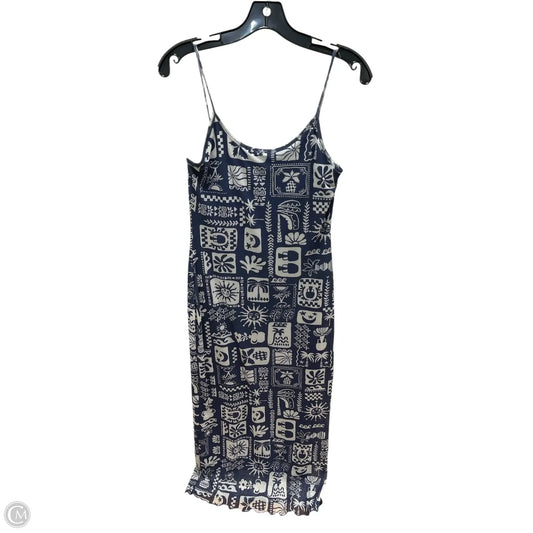 Dress Casual Maxi By See You Monday In Blue & White, Size: L