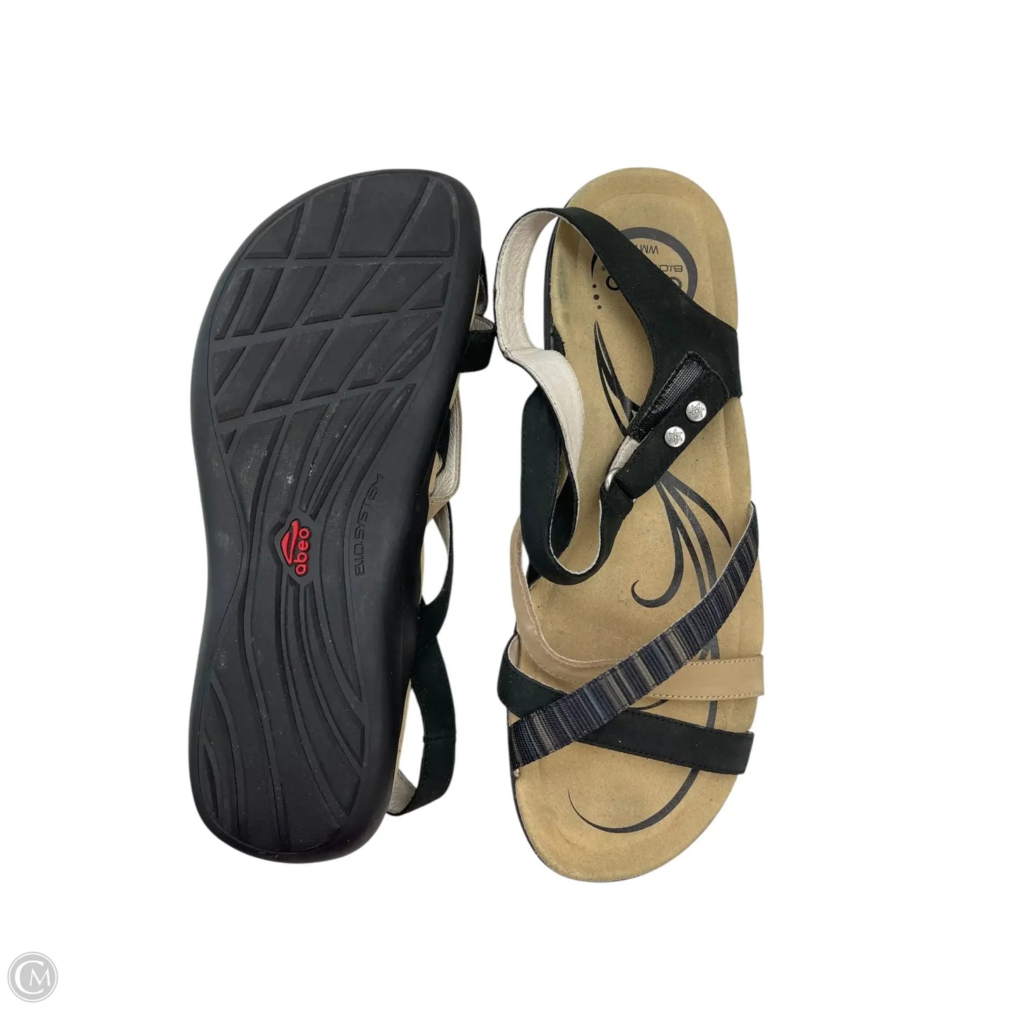 Sandals Flats By Abeo In Black, Size: 10