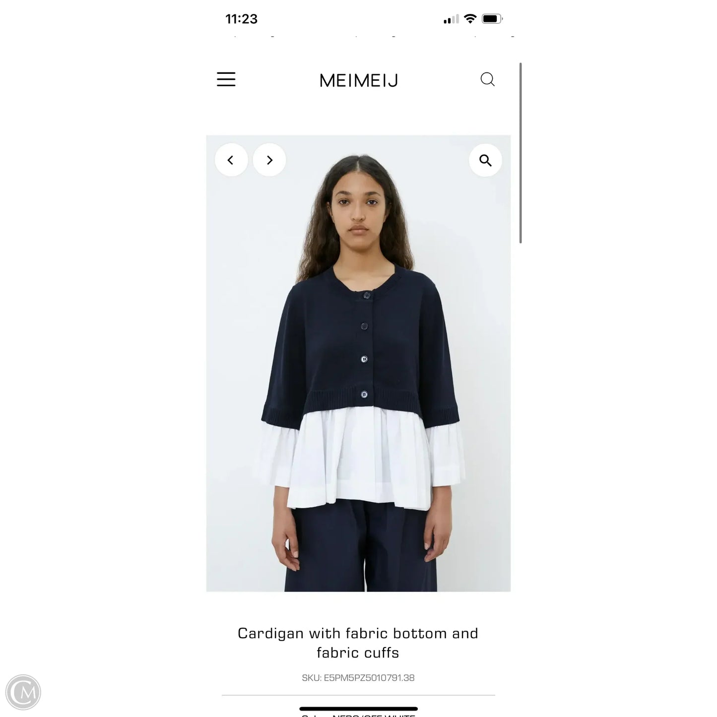 Jacket Other By MeiMeij In Black & White, Size: L