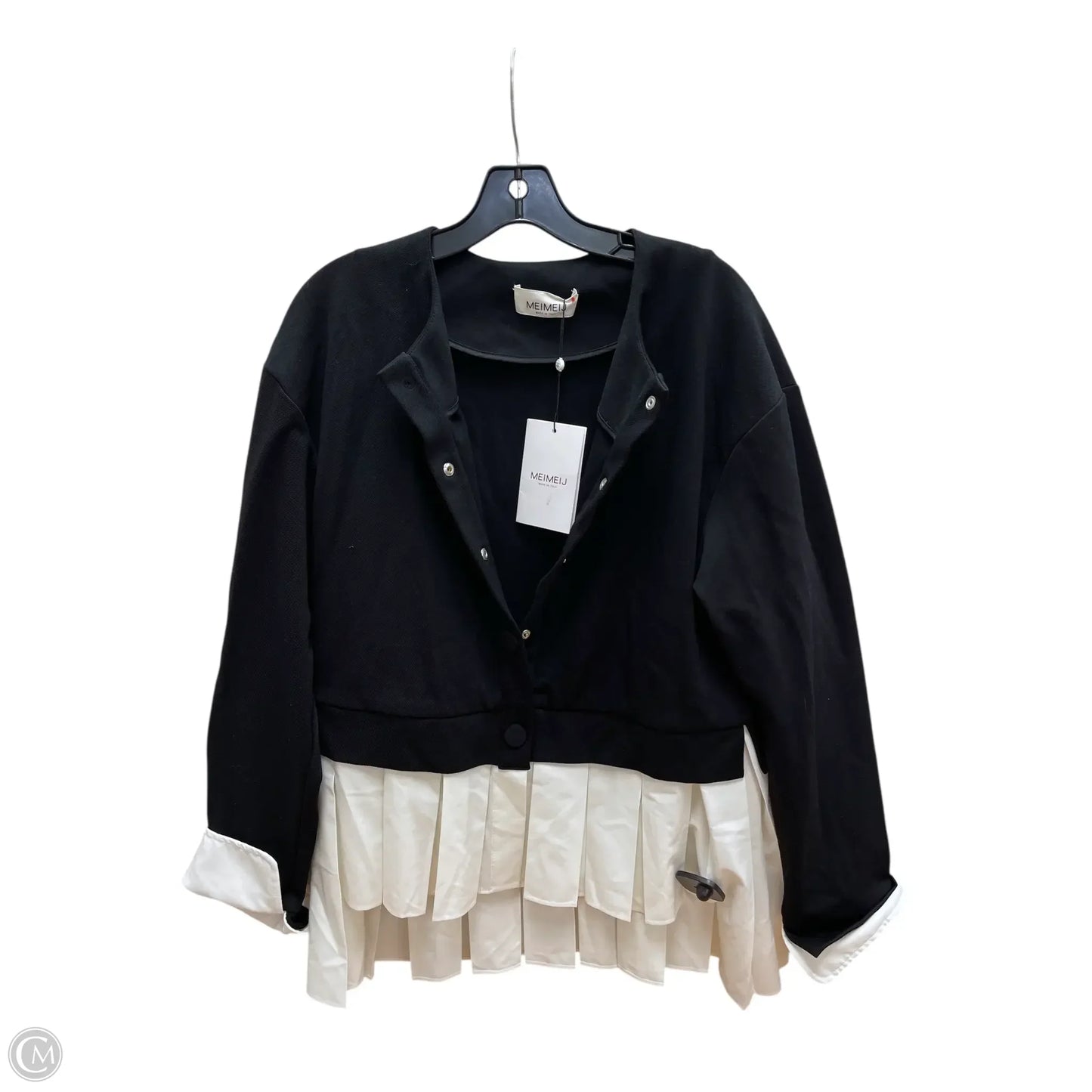 Jacket Other By MeiMeij In Black & White, Size: L