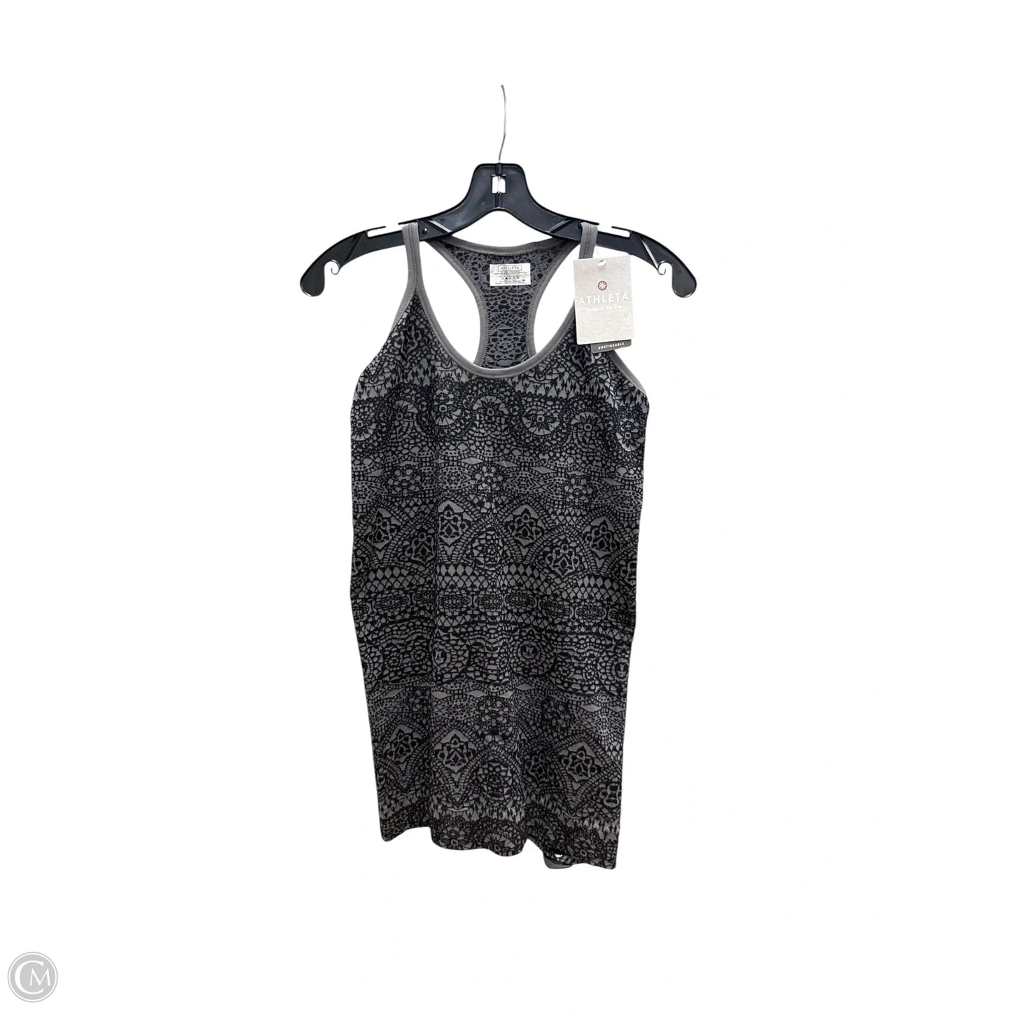 Athletic Tank Top By Athleta In Black & Grey, Size: M