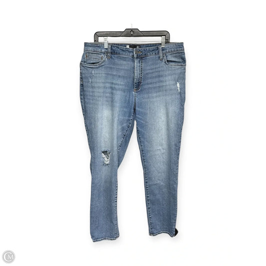 Jeans Boyfriend By Kut In Blue Denim, Size: 16