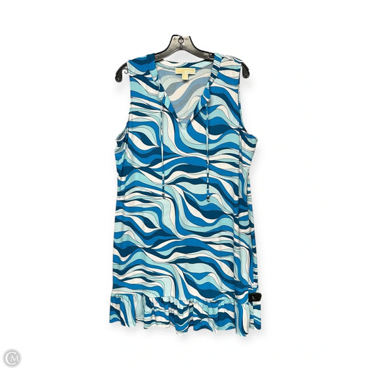 Dress Casual Short By Michael By Michael Kors In Blue & White, Size: Xl