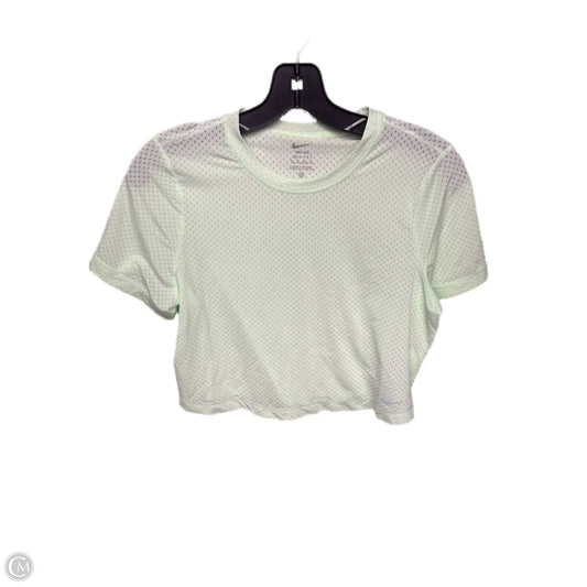 Athletic Top Short Sleeve By Nike Apparel In Green, Size: Xs