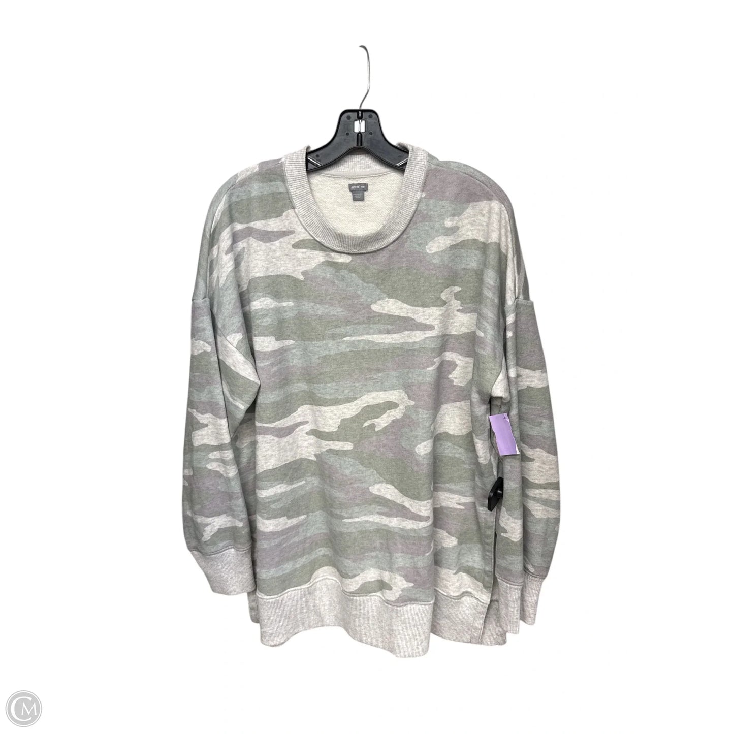 Sweatshirt Crewneck By Aerie In Camouflage Print, Size: M