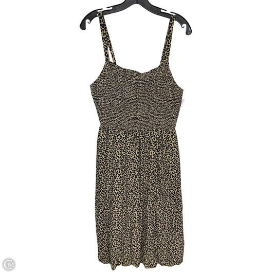 Dress Casual Midi By Old Navy In Leopard Print, Size: L