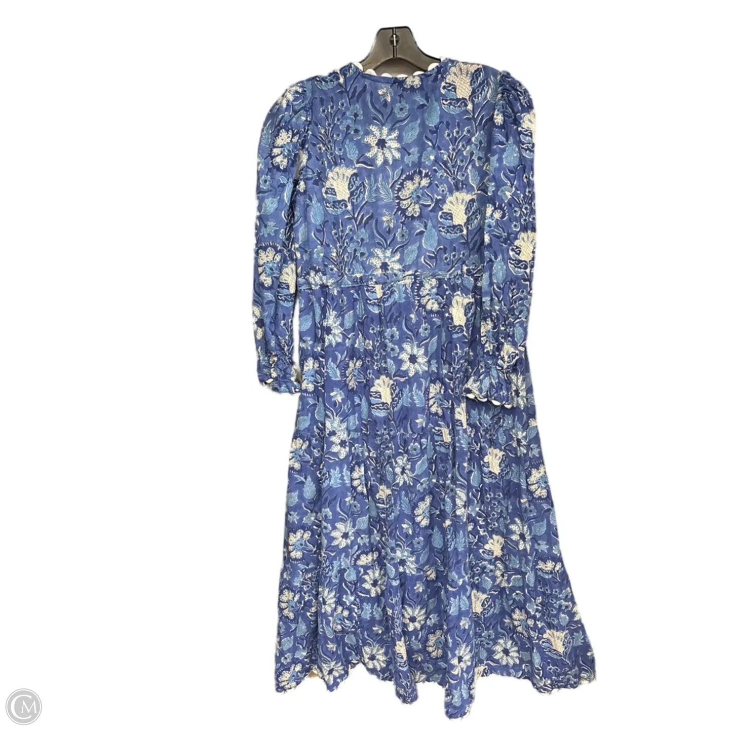 Dress Casual Maxi By Clothes Mentor In Blue & White, Size: S