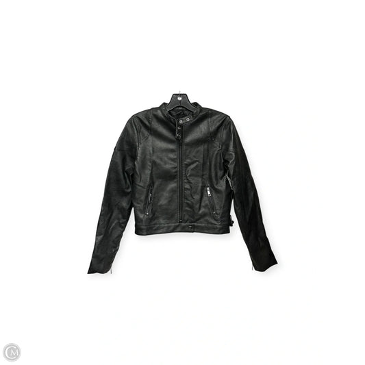 Jacket Moto By Cotton On In Black, Size: 4