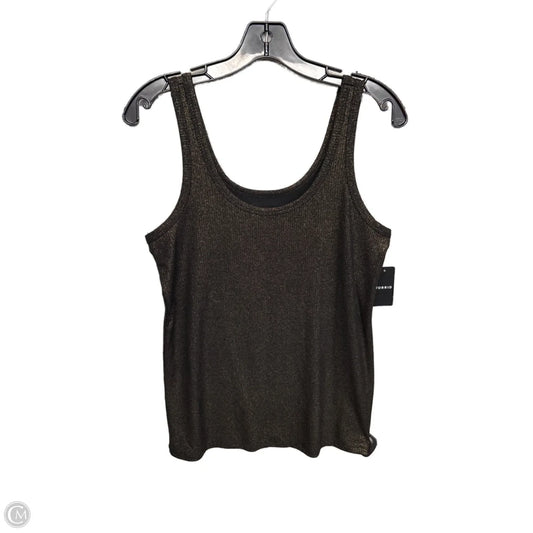 Top Sleeveless By Torrid In Gold, Size: L