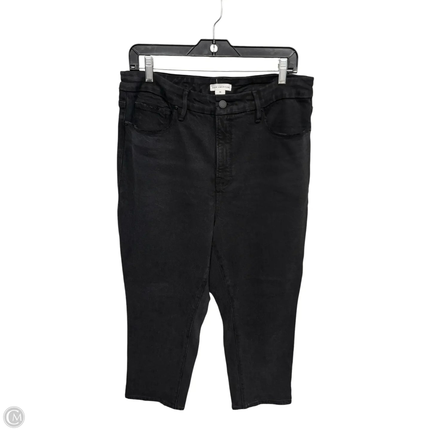 Jeans Straight By Good American In Black, Size: 14