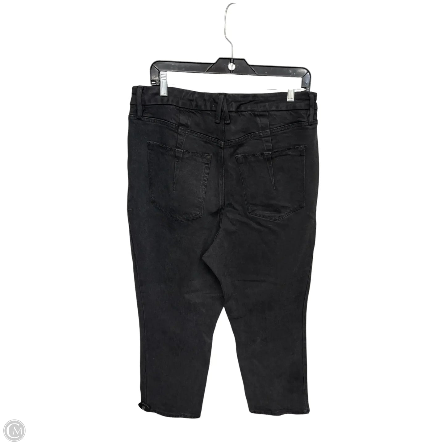 Jeans Straight By Good American In Black, Size: 14