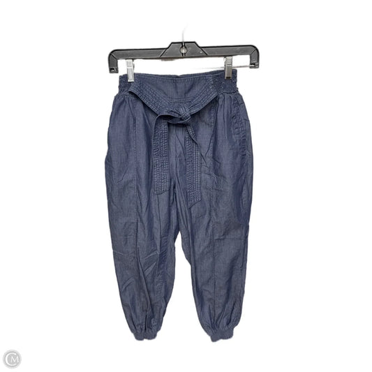 Pants Joggers By Anthropologie In Blue Denim, Size: Xs